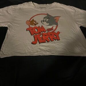 Tom and Jerry Crop Top Tshirt